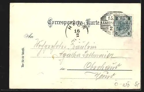 AK Amstetten, Teilansicht mit Kirche