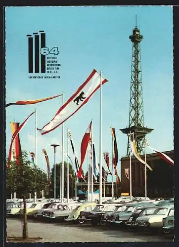 AK Berlin, Internationale Industrieausstellung 1964, Sonderschau Latein-Amerika, Funkturm