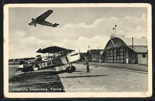 AK Soesterberg, Vliegkamp, Fabriek en metereologisch Station