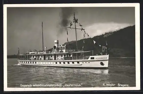 AK Doppelschraubendieselmotorschiff Oesterreich