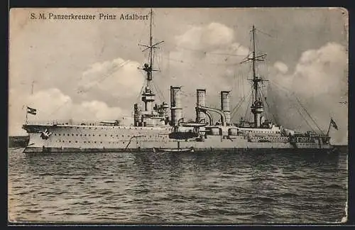 AK SM Panzerkreuzer Prinz Adalbert