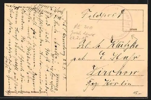 AK Kriegsschiff S.M.S. Rostock vor der Küste