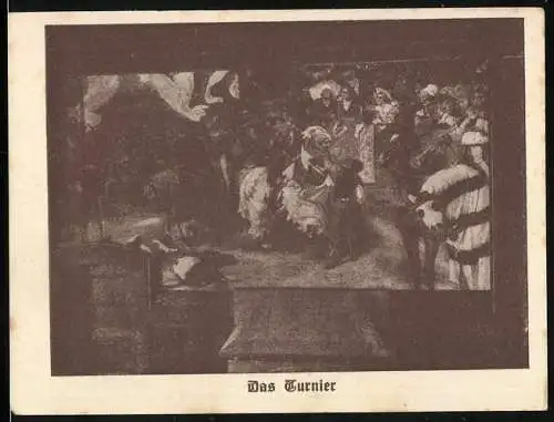 Notgeld Burg a. d. Wupper 1921, 1 Mark, Das Turnier