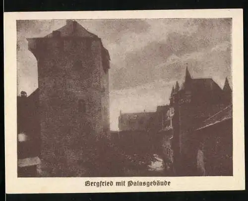 Notgeld Burg a. d. Wupper 1921, 75 Pfennig, Bergfried mit Palasgebäude