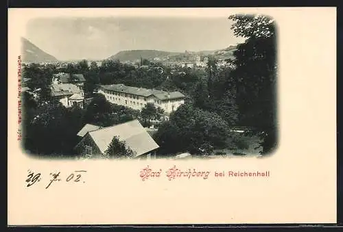 AK Bad Kirchberg bei Reichenhall, Ortsansicht aus der Vogelschau