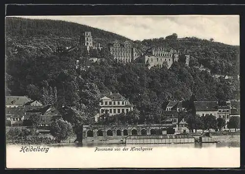 AK Heidelberg, Panorama von der Hirschgasse