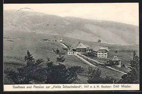 AK Schauinsland, Gasthaus und Pension Halde Schauinsland