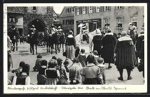 AK Dinkelsbühl, Kinderzeche am Altrathausplatz