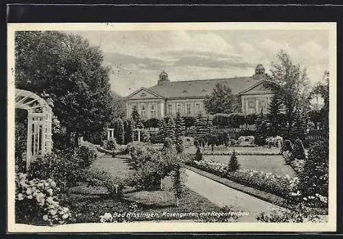 AK Bad Kissingen, Rosengarten mit Regentenbau