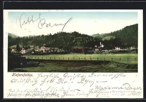 AK Kiefersfelden, Blick auf das Villenviertel