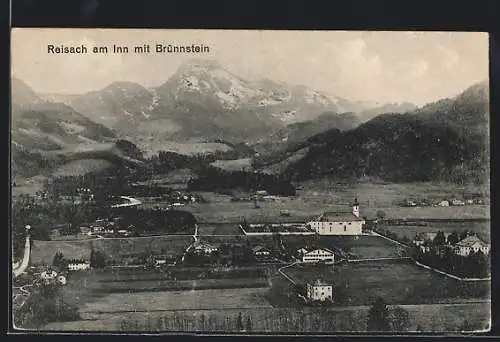 AK Reisach am Inn, Ansicht mit Brünnstein