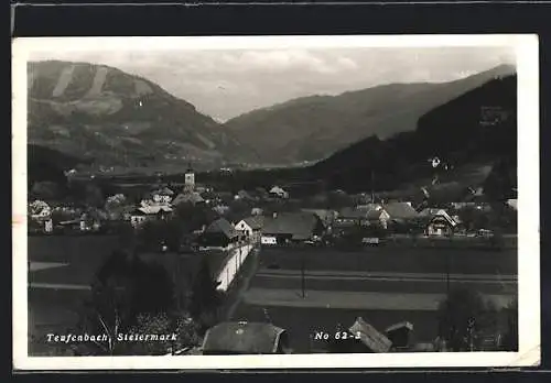 AK Teufenbach /Steiermark, Teilansicht mit Kirche