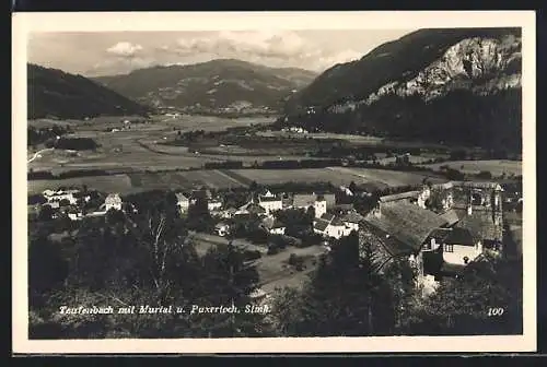 AK Teufenbach /Murtal, Teilansicht mit Puxerloch