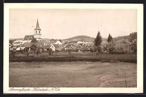 AK Krumbach, Teilansicht mit Kirche