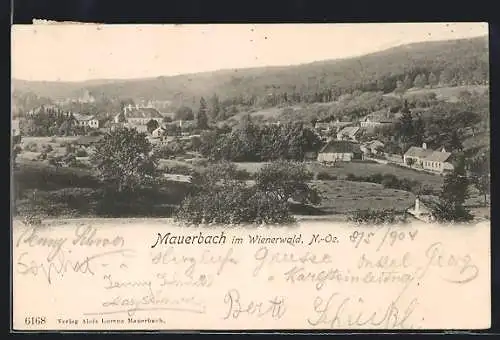 AK Mauerbach im Wienerwald /N.-Oe., Ortspartie