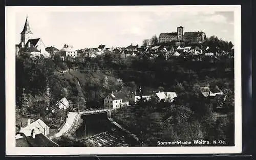 AK Weitra /N.-Oe., Teilansicht mit Kirche