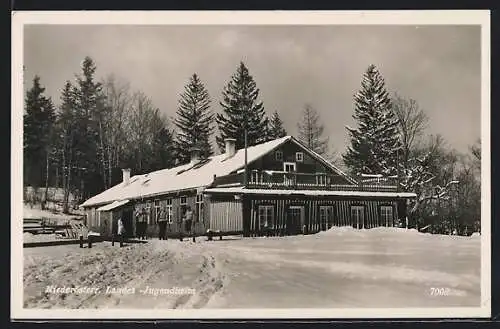 AK Mariazell, Niederösterreichisches Landes-Jugendheim im Winter