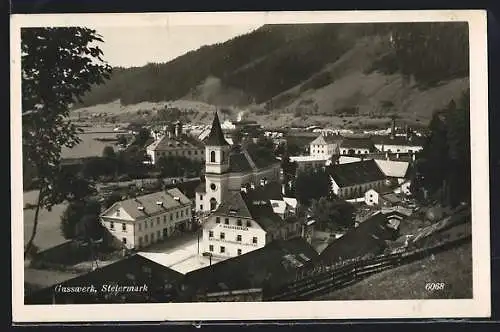 AK Gusswerk /Steiermark, Gasthaus F. Bogensberger und Kirche