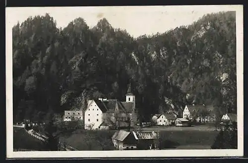 AK Wildalpen, Ortspartie mit Kirche