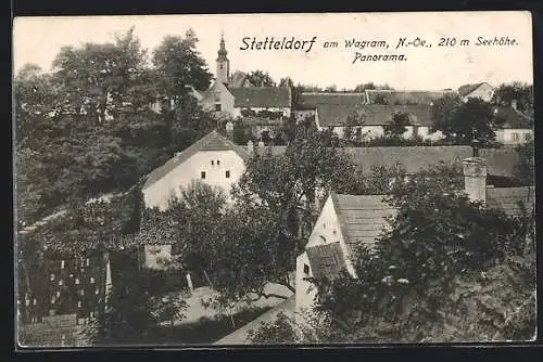 AK Stetteldorf am Wagram, Panorama des Ortes