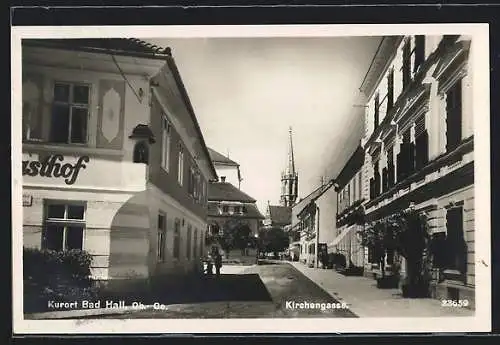 AK Bad Hall, Blick in die Kirchengasse