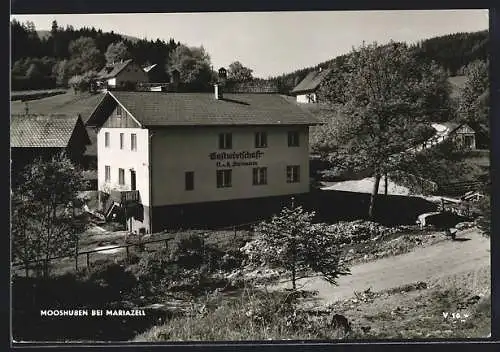 AK Mooshuben bei Mariazell, Die Gastwirtschaft N. & H. Steinacher