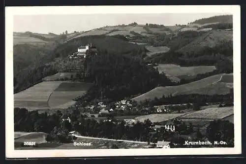 AK Krumbach /N.-Oe., Blick auf das Schloss