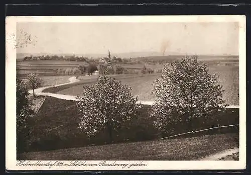 AK Hochwolkersdorf, Teilansicht vom Rosalienweg gesehen