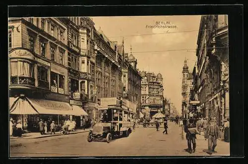 AK Berlin, Friedrichstrasse Ecke Taubenstrasse