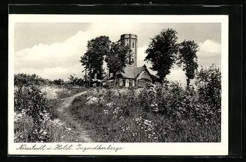 AK Neustadt i. Holst., Pfad zur Jugendherberge