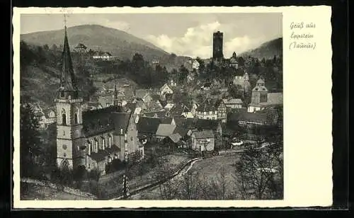 AK Eppstein /Taunus, Ortsansicht mit Kirche im Vordergrund