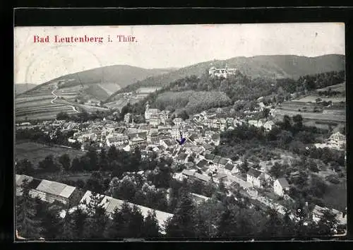 AK Bad Leutenberg / Thür., Ortsansicht aus der Vogelschau