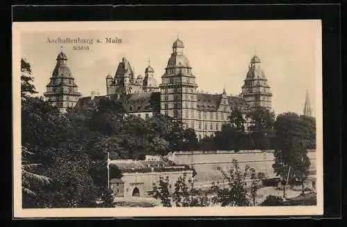 AK Aschaffenburg a. Main, Ansicht vom Schloss