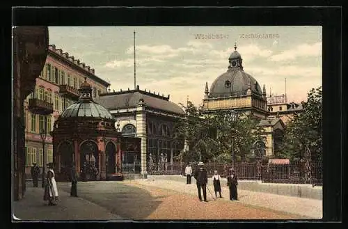 AK Wiesbaden, Am Kochbrunnen