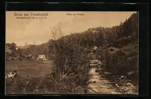 AK Freudenstadt, Partie am Forbach