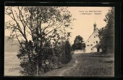 AK Walchensee i. Oberbayern, Partie am Klösterl