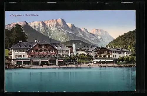 AK Königssee / Berchtesgaden, Gasthaus an der Schifflände
