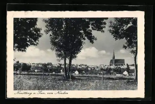 AK Neuötting a. Inn, Ortsansicht von Norden