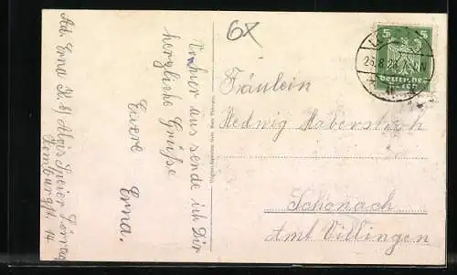 AK Lörrach, Hebelanlagen mit Hebel-Denkmal