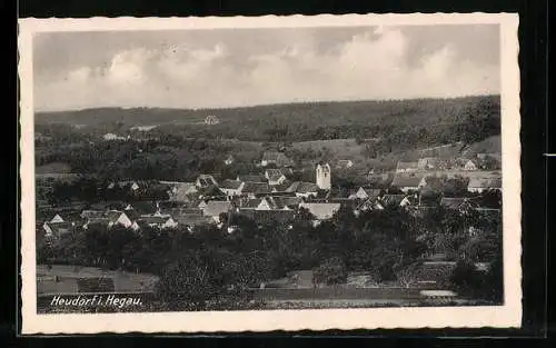 AK Heudorf / Hegau, Blick über die Häuserdächer