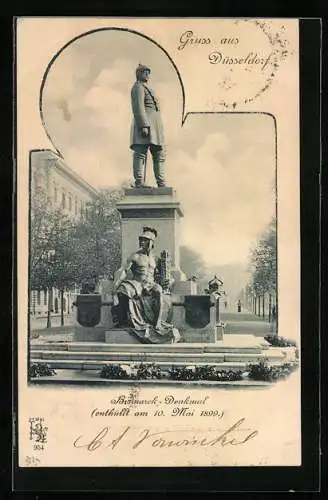 AK Düsseldorf, Bismarck-Denkmal