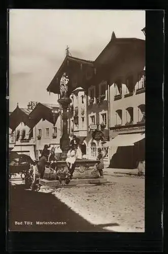 AK Bad Tölz, Kinder am Marienbrunnen