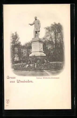 AK Wiesbaden, Kaiser Wilhelm-Denkmal
