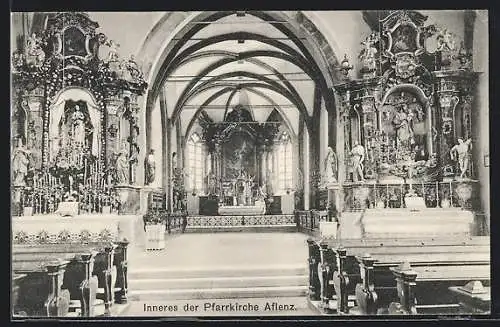 AK Aflenz, Innenansicht der Pfarrkirche
