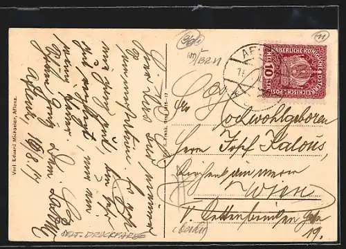 AK Aflenz /Steiermark, Ortsansicht mit Kirche aus der Ferne