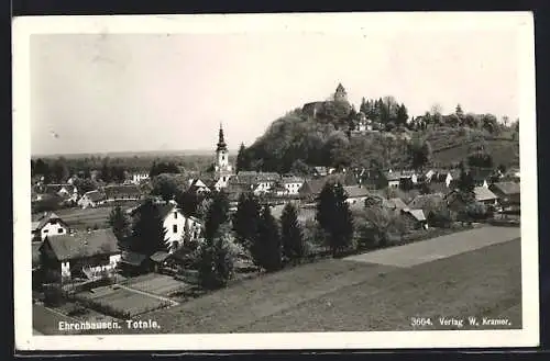 AK Ehrenhausen, Totalansicht mit Festung