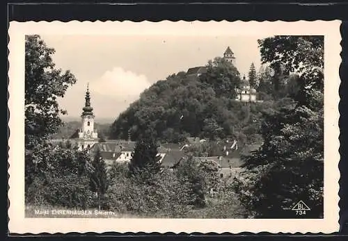 AK Ehrenhausen /Steierm., Teilansicht mit Kirche