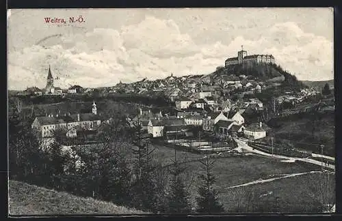 AK Weitra /N.-Ö., Teilansicht mit Burg