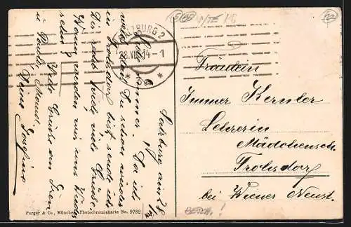 AK Pfarrwerfen, Fernsicht der Ortschaft