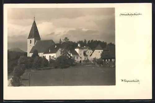 AK Mariahof, Blick auf die Kirche